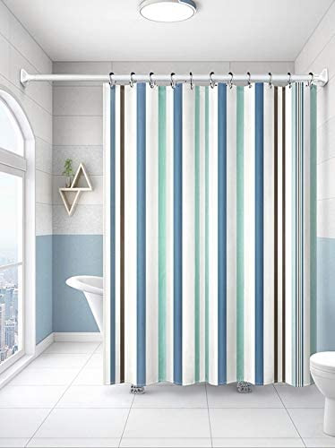 Goowin Shower Curtain Hooks, 12 Pcs Shower Curtain Rings, Stainless Steel Roller Rust-Resistant Bala