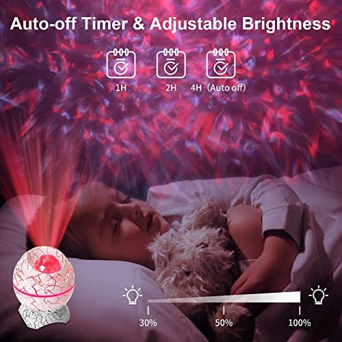 Rossetta Star Projector, Galaxy Projector for Bedroom, Remote Control & White Noise Bluetooth Sp