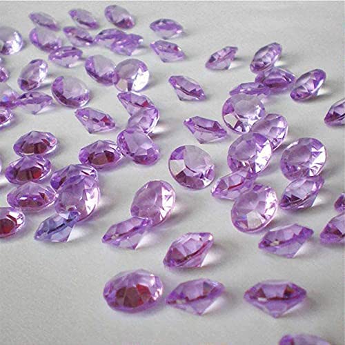 ZKC 4.5mm 10000PCS Purple Crystal Acrylic Diamond Vase Fillers Beads for Wedding Centerpiece Table S