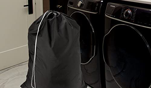 Nylon Laundry Bag - Locking Drawstring Closure and Machine Washable. These Large Bags will Fit a Lau