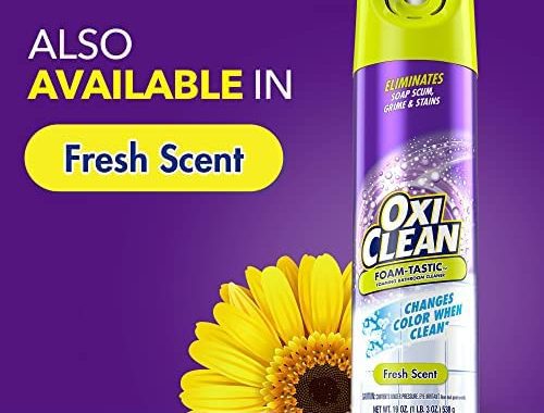 Amazon.com: OxiClean Foam-Tastic™ Foaming Bathroom Cleaner, Citrus Scent, Eliminates Soap Scum, Grim