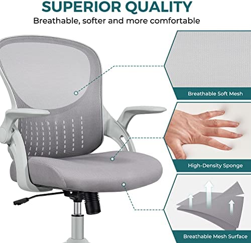 Amazon.com: SMUG Home Office Ergonomic Desk Mesh Computer Modern Height Adjustable Swivel Chair with