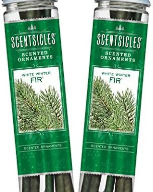 Scentsicles, White Winter Fir Scented Ornament Sticks (2 Bottles, 12 Total Sticks)