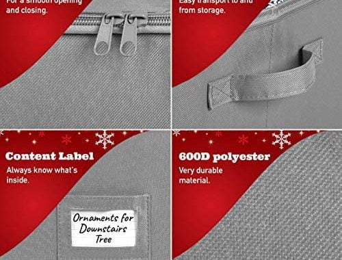 Amazon.com: HOLDN’ STORAGE Christmas Ornament Storage Box - Christmas Decor Storage Containers that
