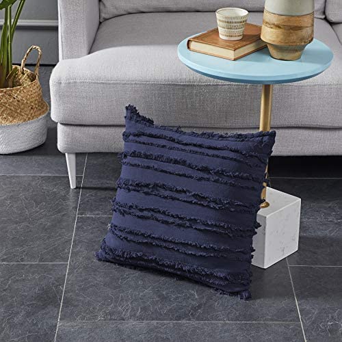 Amazon.com: Longhui bedding Navy Blue Throw Pillow Covers for Couch Sofa Bed, Cotton Linen Decorativ