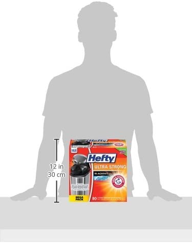 Amazon.com: Hefty Ultra Strong Tall Kitchen Trash Bags, Blackout, Clean Burst, 13 Gallon, 80 Count :