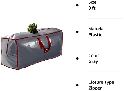 Pakkon Christmas Tree Storage Bag - Open Top, Waterproof Christmas Tree Storage Box for Disassembled