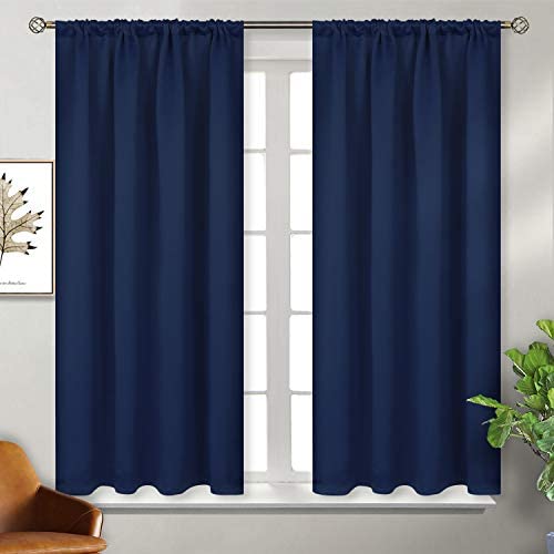 BGment Rod Pocket Blackout Curtains for Bedroom - Thermal Insulated Room Darkening Curtain for Livin