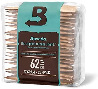 Amazon.com: Boveda 62% Humidor Packets - 2 Way Humidity Control Packs - Size 67 - 20 Count Resealabl