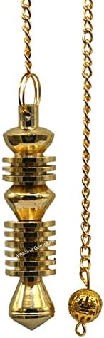 Amazon.com: Ibrahim Karim Universal Pendulum Healing Metal Pendulums for Divination, Gold Double ISI