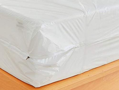 Amazon.com: Waterproof Zippered Plastic Mattress Protector Encasement, Vinyl Mattress Cover Proof (Q