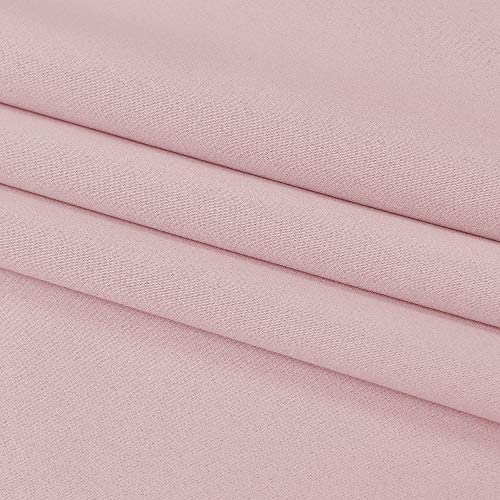 DUALIFE Baby Pink Curtains Blackout 63 Inch Length - Rose Blush Curtains for Nursery Thermal Insulat