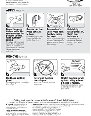 Command Ceiling Hooks, Total 12 Hooks with 16 Command Strips, 4 Pack of 3 Hooks, Decorate Damage-Fre