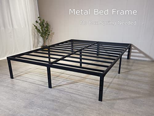 Amazon.com: NEW JETO Metal Bed Frame-Simple and Atmospheric Metal Platform Bed Frame, Storage Space