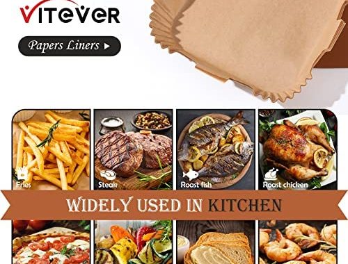 Amazon.com: 120 PCS Air Fryer Disposable Paper Liner Square, 7.9-inch (Fit 5-8 QT) Non-stick Parchme