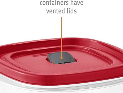 Rubbermaid 60-Piece Food Storage Containers with Lids, Salad Dressing and Condiment Containers, and