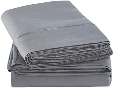 Amazon.com: Mueller Ultratemp Bed Sheets Set, Super Soft 1800 Thread Count Egyptian 18-24 Inch Deep
