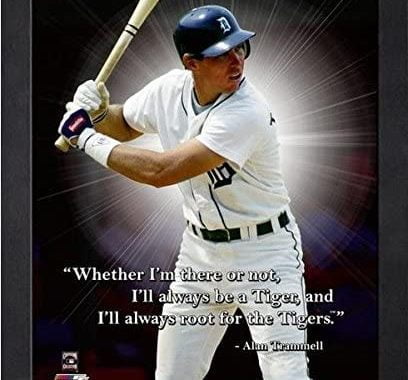 Amazon.com: Alan Trammell Detroit Tigers ProQuotes Photo (Size: 12" x 15") Framed : Sports & Out