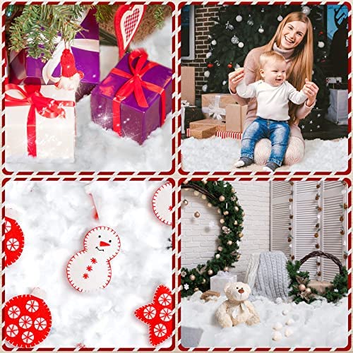 Amazon.com: 6 Bags Total 30 oz Christmas Fake Snow Decoration Fiber Artificial Snow Indoor Fluffy Sn