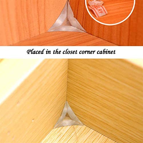 Amazon.com - Fly Array 60 pcs Triangle Transparent Crystal Dust-Proof Corner, Home Cabinet Wardrobe
