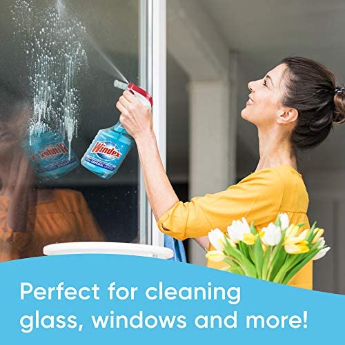 Amazon.com: Windex Glass and Window Cleaner Spray Bottle, Original Blue, 23 fl oz : Health & Hou