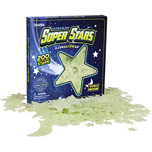 Amazon.com: Glow in The Dark Stars; 200 Count w/ Bonus Moon, Includes Installation Putty for All of