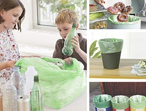 Amazon.com: 1.2 Gallon Small Garbage Bags Biodegradable 5 Liter Mini Compostable Strong Bathroom Tra