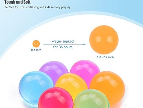 Amazon.com: 500PCS Large Water Gel Beads, Jumbo Water Growing Balls for Kids Non Toxic Sensory Playi