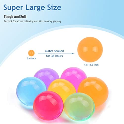 Amazon.com: 500PCS Large Water Gel Beads, Jumbo Water Growing Balls for Kids Non Toxic Sensory Playi