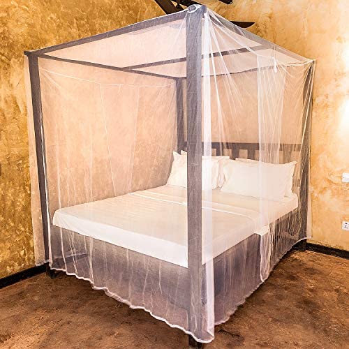 Amazon.com: Mosquito Net for Single to King-Sized Beds – 2 Side Openings & 6 Hanging Loops – Dec