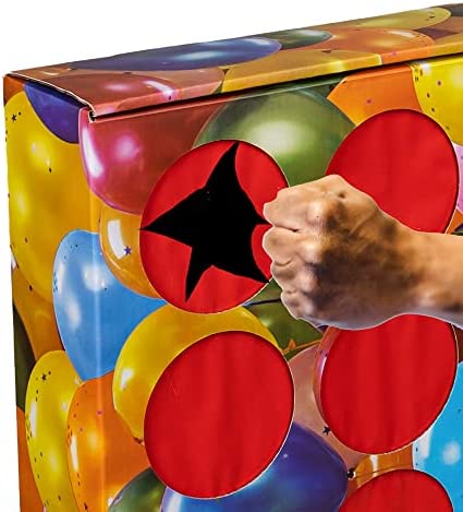 Amazon.com: Prize Party Punch Box Game With 2 Paper Board Inserts, 12 Compartment Holes, Award Box F