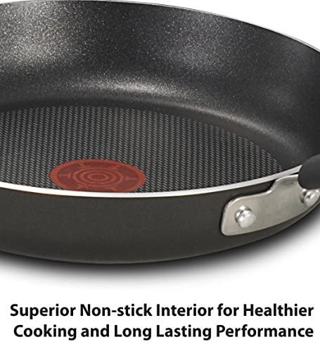 T-fal Ultimate Hard Anodized 2-Piece Scratch Resistant Titanium Nonstick Thermo-Spot PFOA Free 10/12