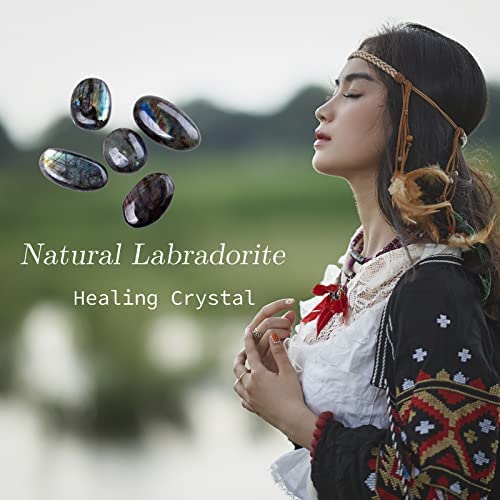 Amazon.com: UU UNIHOM Natural Labradorite Plam Stones, Healing Crystal Gemstones Irregular Polished