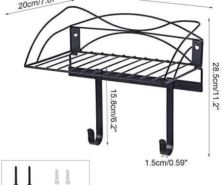 Amazon.com: SRIWATANA Ironing Board Hanger, Iron Holder Wall Mount with Storage Basket for Laundry R