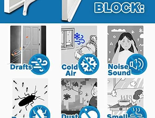 Amazon.com: MAXTID Under Door Draft Stoppers 36 Inch White Door Draft Blocker Sound Proof Draft Guar