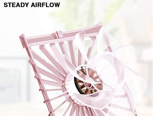 Handheld Fan with Fragrance Discs, Mini Personal Fan Quiet Retractable, Cooling Portable Fan Recharg