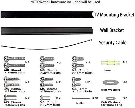 No Stud TV Wall Mount, Drywall Studless TV Hanger No Damage, No Drill, Non Screws, Dry Wall Flat Scr