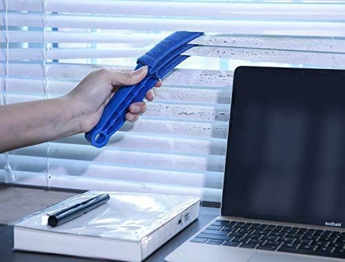 Amazon.com: HIWARE Window Blind Cleaner Duster Brush with 5 Microfiber Sleeves - Blind Cleaner Tools