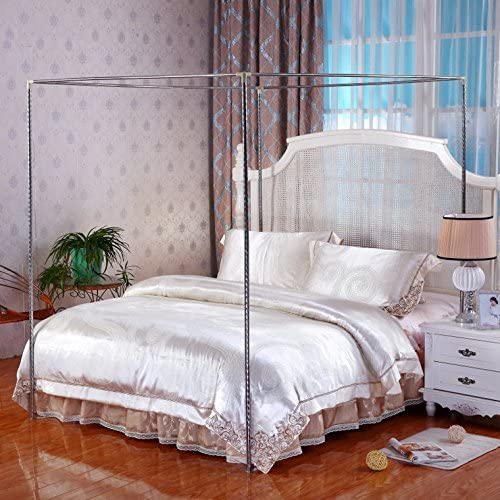 Amazon.com: KingKara Canopy Bed Netting Stainless Steel Frame/Post Full/Queen Size : Home & Kitc