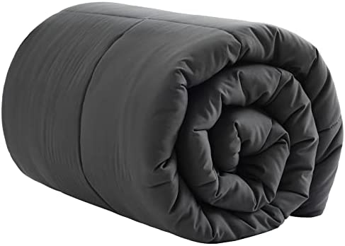 Queen Size Comforter,Luxurious All Season Cooling Fluffy Soft Quilted Down Alternative Comforter Rev