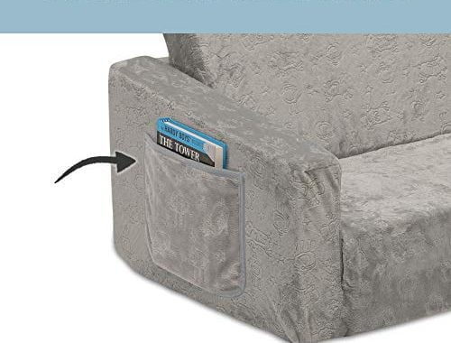 Amazon.com: Delta Children Serta Perfect Extra Wide Convertible Sofa to Lounger, Comfy 2-in-1 Flip O