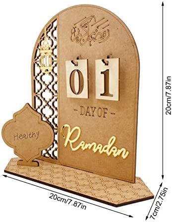 Amazon.com: Ramadans Advent Calendar Wooden Countdown Calendars Decorations for Home, 30 Days Til Ei
