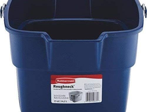 Amazon.com: Rubbermaid Roughneck Square Bucket, 15-Quart, Blue, Sturdy Pail Bucket Organizer Househo