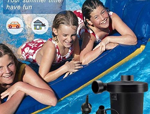 Amazon.com: Electric Air Pump for Inflatables, Portable Quick Air Pump for Air Mattress, 110V AC/12V