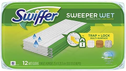 Amazon.com: Swiffer Sweeper Wet Mopping Pad Refills for Floor Mop Open Window Fresh Scent 12 Count -