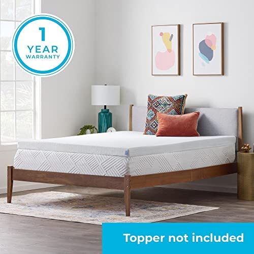 Amazon.com: Linenspa 3 Inch Mattress Topper Cover Full – Cover Only – Machine Washable – Breathable