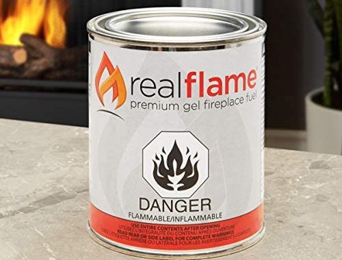 Real Flame Gel Fuel Cans - 24-Pack - Gelled Isopropyl Alcohol for Indoor or Outdoor Fireplaces