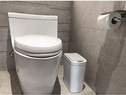 Amazon.com: Ninestars AMZ-7-2 Bathroom Automatic Infrared Motion Sensor Trash Can, 1.8 Gal 7L, ABS P