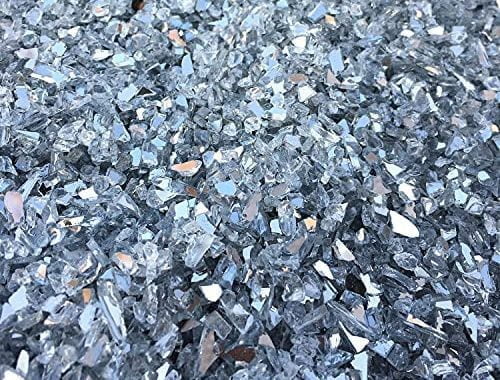 ZenQ Crushed Glass for Crafts, Resin Art. 1.5 lbs