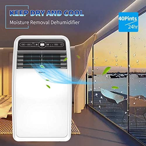Amazon.com: Shinco 8,000 BTU Portable Air Conditioner, Dehumidifier, and Fan with Window Mount Kit,